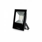 светодиодный прожектор ar-flat-ice-30w-220v white (black, 120 deg)