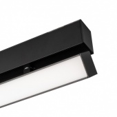 светильник mag-flat-fold-45-s605-18w warm3000 (bk, 100 deg, 24v), магнитный трековый светильник