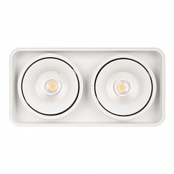 светильник sp-cubus-s195x100-2x8w warm3000 (wh, 45 deg, 230v) (arlight, ip20 металл, 3 года)