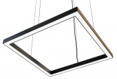 tle - square фигурный профильный светильник, черный 3.36/4к/58w, сборный