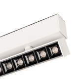 светильник mag-laser-fold-45-s160-6w warm3000 (wh, 15 deg, 24v), магнитный трековый светильник