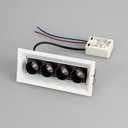 светильник ms-orient-built-turn-tc-s67x150-10w day4000 (wh-bk, 30 deg, 230v)