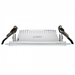 светодиодная панель lt-r160wh 12w warm white 120deg (arlight, ip40 металл, 3 года)