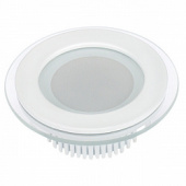 светодиодная панель lt-r96wh 6w warm white 120deg (arlight, ip40 металл, 3 года)