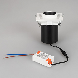 светильник ltd-pull-s110x110-10w day4000 (wh, 24 deg, 230v) (arlight, ip20 металл, 5 лет)