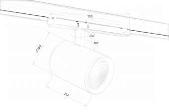 tlе - goal led eco 39w/940 50° super high cri 97+ white 1.05a 4000к, светодиодный трековый светильник