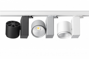 TLЕ - HUB V LED 39W/для ХЛЕБА и ВЫПЕЧКИ 45° silver 1.05A, светодиодный трековый светильник