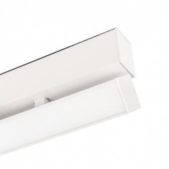 светильник mag-flat-fold-45-s205-6w warm3000 (wh, 100 deg, 24v), магнитный трековый светильник