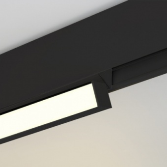 светильник mag-flat-fold-45-s405-12 w warm3000 (bk, 100 deg, 24 v), магнитный трековый светильник