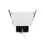 светильник cl-kardan-s102x102-9w white (wh-bk, 38 deg)
