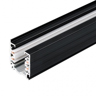 TLE-3000BK  Осветительный шинопровод трехфазный четырехлинейный EURO STANDART , L=3000mm, цвет чёрный