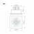 светильник cl-kardan-s152x152-25w white6000 (wh-bk, 30 deg)